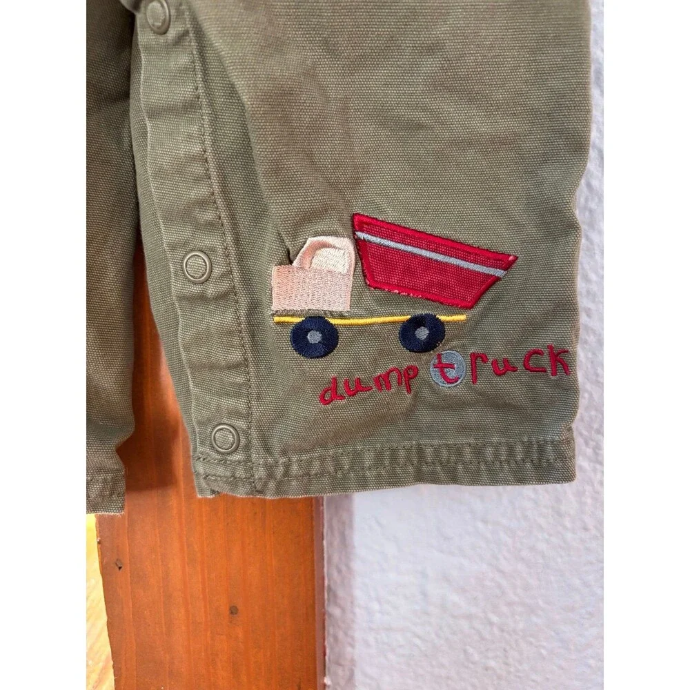 Carter’s 12-18 mths overalls dump truck vintage Y2K